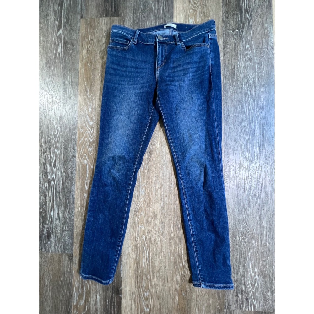 Loft Outlet Modern Skinny Jeans Womens 4 Blue Dark Wash Stretch Denim